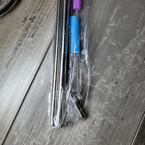 NWT MUTNITT 30oz Double Wall Stainless Steel Tumbler, Straws, Lids & Cleaner Set - Picture 13 of 16